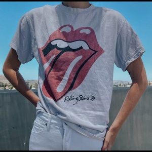 Women’s Rolling Stones Distressed T Shirt